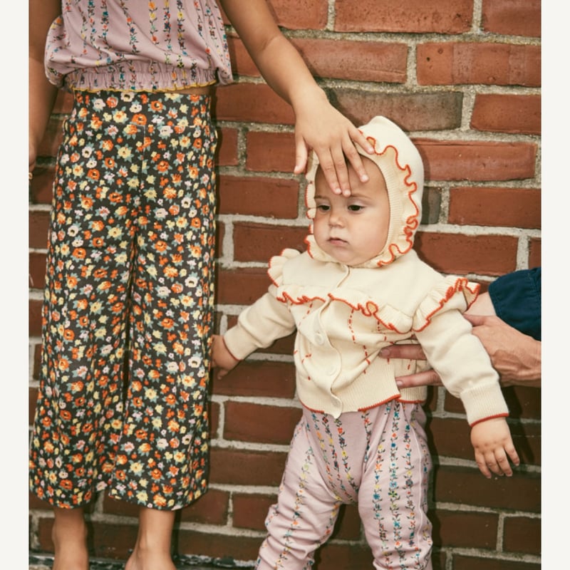 misha&puff ニットロンパース　2019ss Misha&Puff 24AW 〉Nova Quilt Romper ”ニットロンパース”- Fig