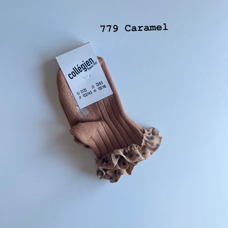 【 Collegien 】3476Emilie- Polka Dots Ruffle Ankle Socks