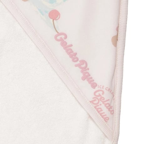 【 gelato pique 】 PBGG262527 BABYｱｲｽｸﾘｰﾑﾍﾞｱ柄ﾌﾞﾗﾝｹｯﾄ CRM
