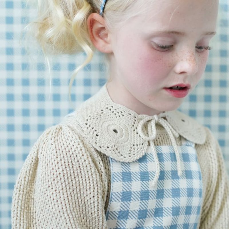 SOOR PLOOM 】 OONA ROMPER, GINGHAM PRINT, AZUL