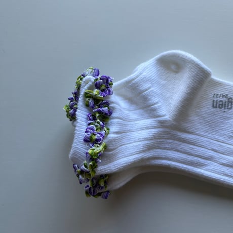 【 Collegien × mik&co 】Rococo frill ankle socks
