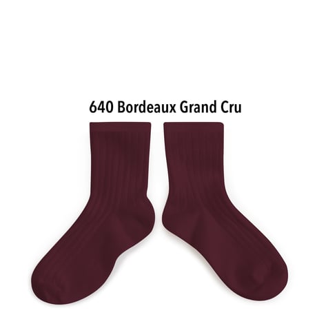 【collegien】3450 La Mini - Ribbed Ankle Socks