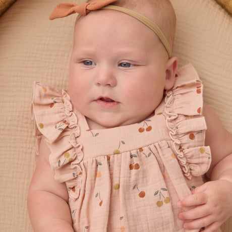 【Quincy Mae】 MAYA ROMPER || CHERRIES