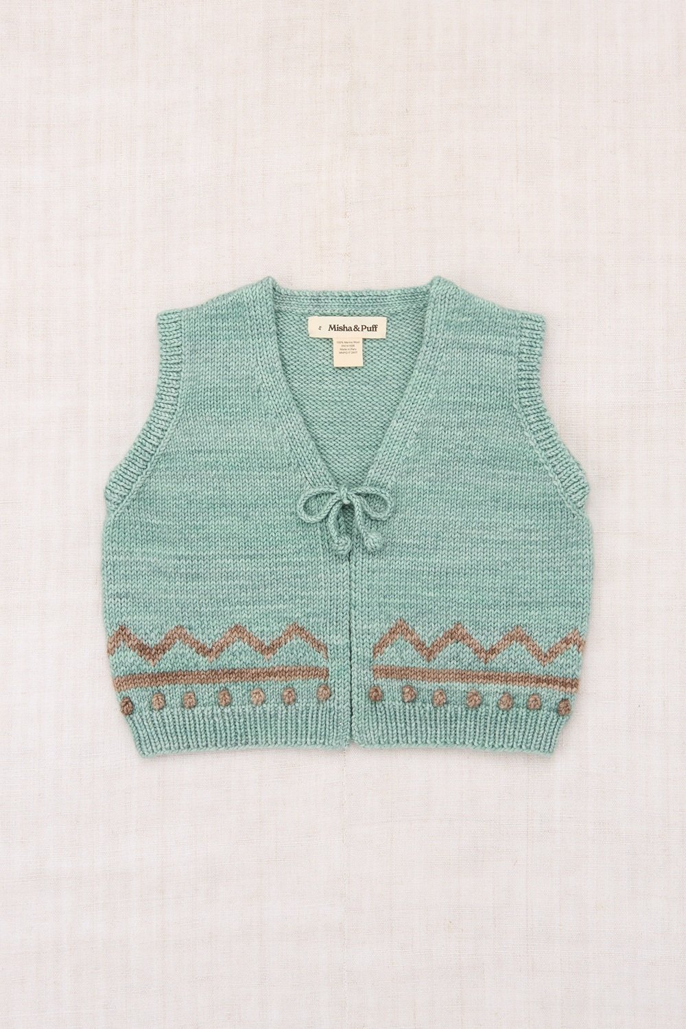 Misha&Puff】Zig Zag Vest (Sage) | MIK & CO