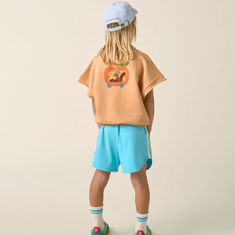 【The Campamento＆Zoey Kim】Squirrel Sweat T-shirt - CAMEL