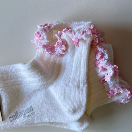 【 Collegien × mik&co 】Rococo frill ankle socks