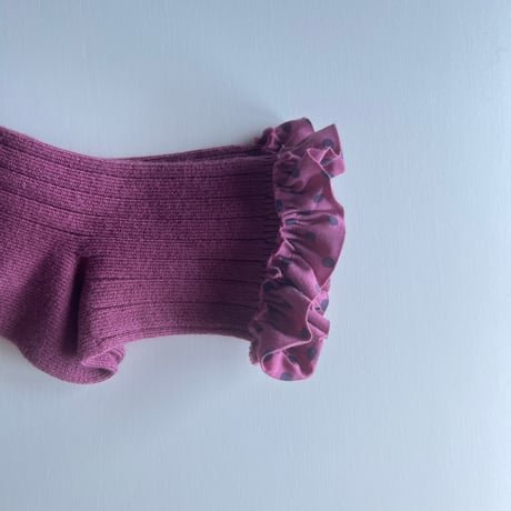 【 Collegien 】3476Emilie- Polka Dots Ruffle Ankle Socks