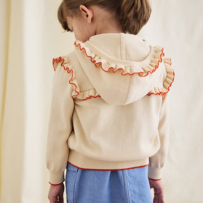 Misha&Puff】Kids Cotswolds Hooded Cardigan/ Str