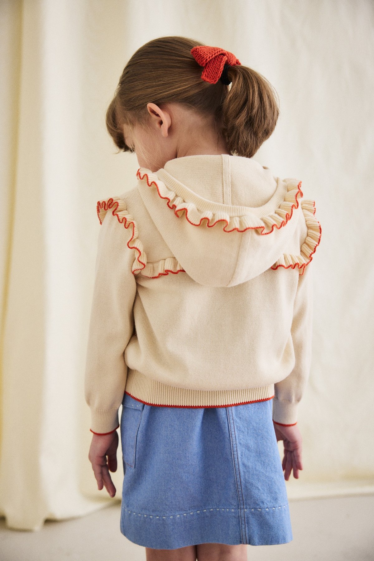 Misha&Puff】Kids Cotswolds Hooded Cardigan/ Str