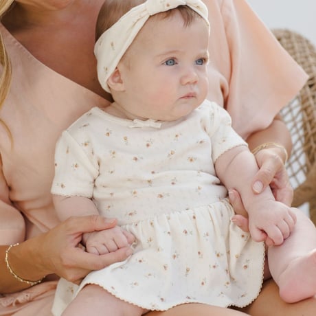 【Quincy Mae】POINTELLE SKIRTED BODYSUIT || PETIT FLEUR