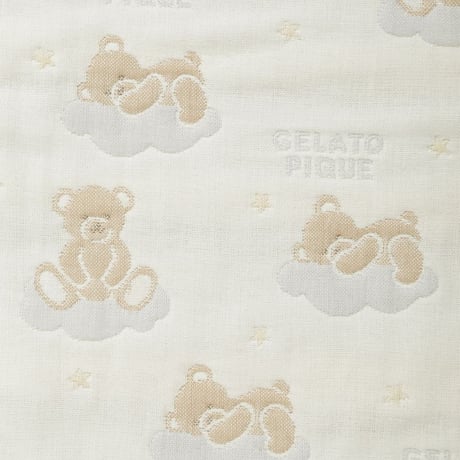 【 gelato pique 】 PBGG263007 BABYﾄﾞﾘｰﾐｰﾍﾞｱ柄6重ｶﾞｰｾﾞﾌﾞﾗﾝｹｯﾄ IVR
