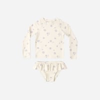 【 Rylee + Cru 】RASHGUARD GIRLS SET || SEASHELLS