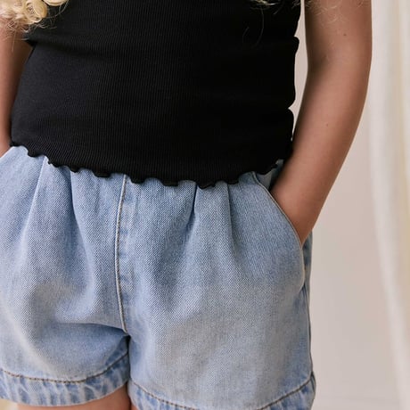 【 Jamie kay 】 JKFP262085 ｼｮｰﾄﾃﾞﾆﾑﾊﾟﾝﾂ Antique Denim D BLU（size 80~100）