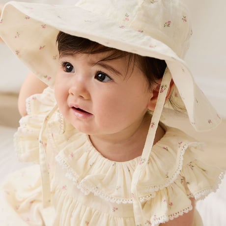 【 Jamie kay 】 JBFO262008 ﾓｽﾘﾝﾌﾟﾚｲｽｰﾂWillow Rose  OWHT（size 70~90）