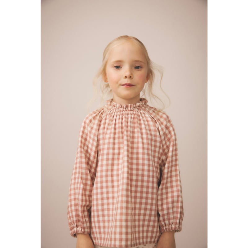 SOOR PLOOM 】Imelda Blouse, Gingham, Cherry |
