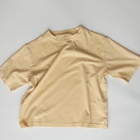 【Façade】 Bato - Wide SS Tee - Butter