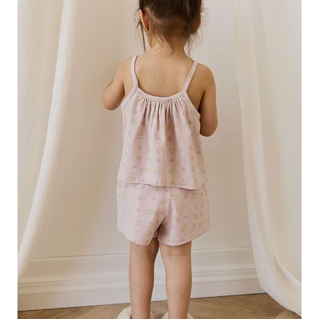 【 Jamie kay 】 JKCO262011 ｼｮｰﾄﾊﾟﾝﾂﾊﾟｼﾞｬﾏｾｯﾄMoon Floral Mauve LPNK（size 80~120）