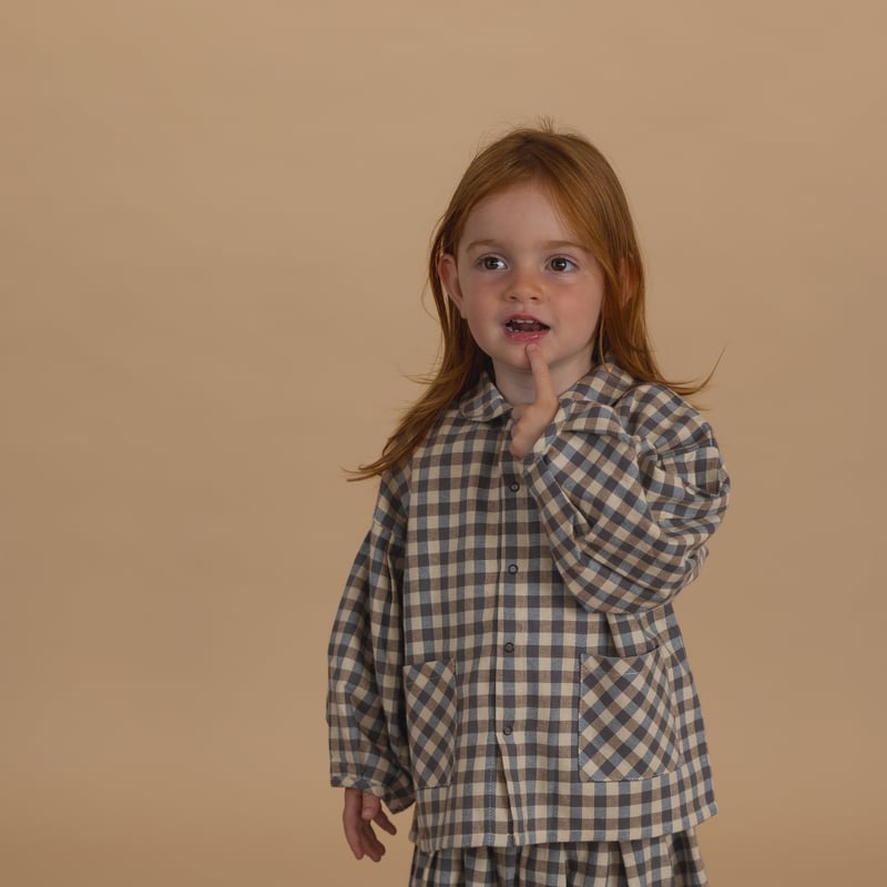 organiczoo】 Shoreline Gingham Lodge Pants | MI