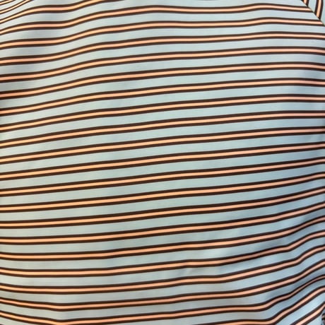 【mik＋】Original Raglan Sleeve Apron - Chocolate  Mint Stripe（S/M/L）
