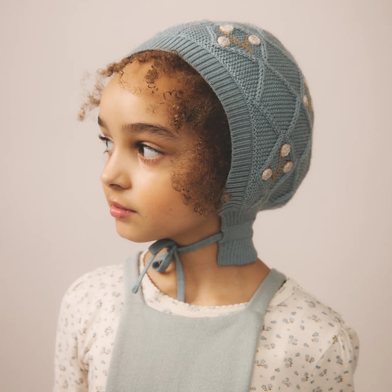 SOOR PLOOM 】Pouf Tee-Calico Print Pointelle,