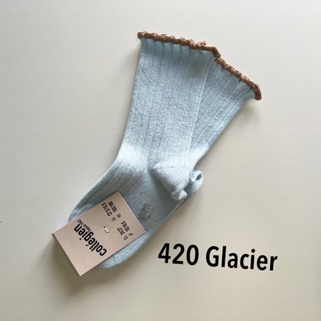 【Collegien】2965  Delphine - Lettuce Trim Socks