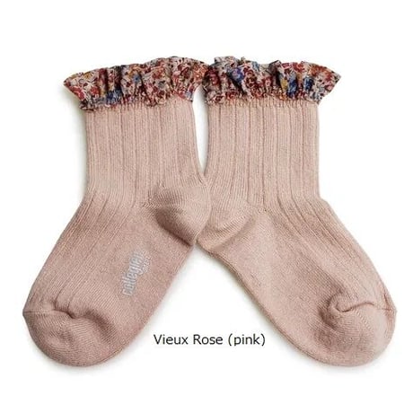 【Collegien】3458 Charlotte Liberty Ruffle Ankle Socks