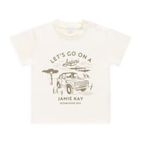 【 Jamie kay 】 JKCT262067 半袖ｻﾌｧﾘTｼｬﾂ Parchment OWHT （size 80~100）