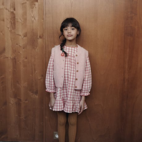 【Emile et Ida】GINGHAM GAUZE DRESS
