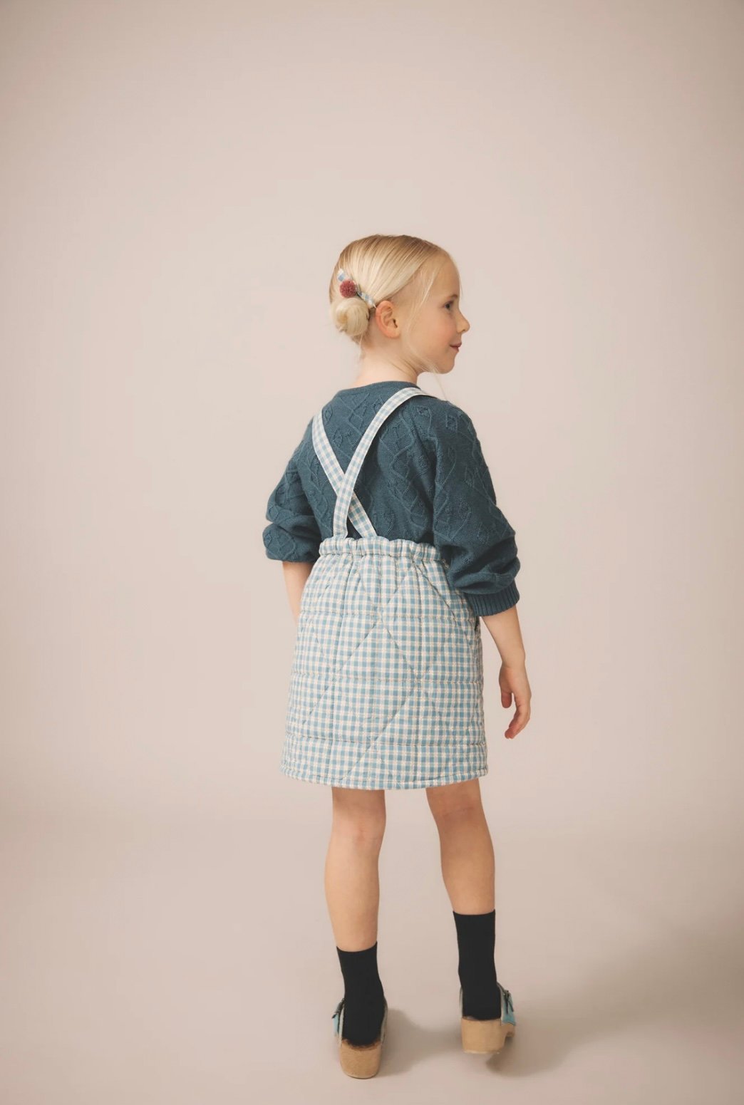 SOOR PLOOM 】Harlyn Pinafore, Gingham, Oasis |