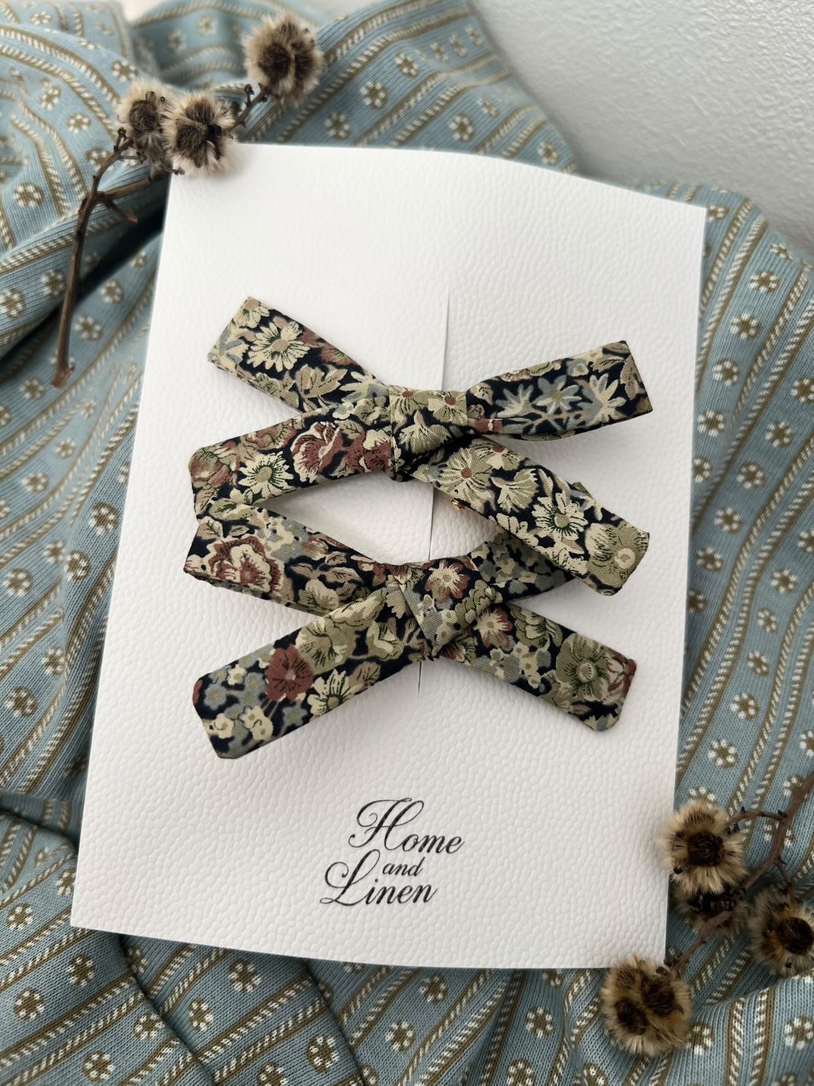 HOME & LINEN】Ribbon Hair Clip set | MIK & CO