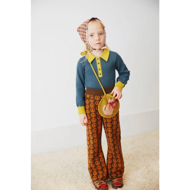 Misha&Puff】Izzy Pant -246 Nut Brown Peace Jacq Misha&Puff】Izzy Pant -246 Nut Brown Peace Jacq