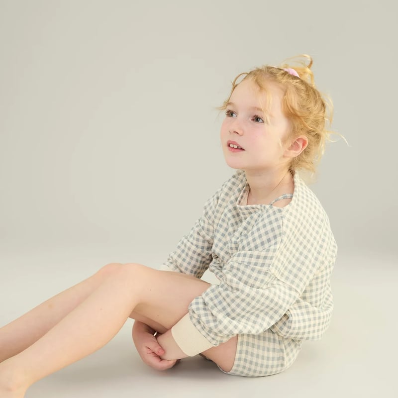 SOOR PLOOM 】Shortie, Gingham Print, Azul | MI