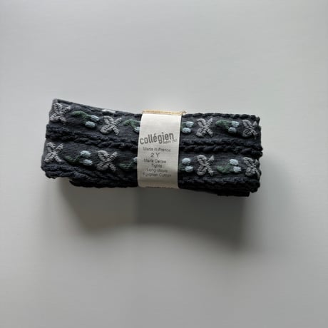 【 Collegien 】Marie-Cerise Jacquard Cherries and Bows Tights