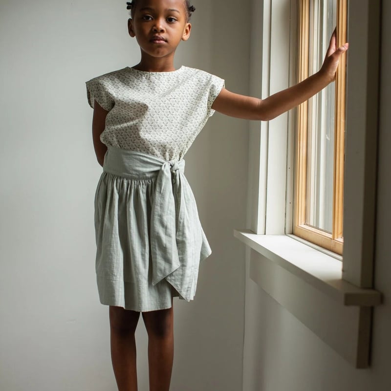 SOOR PLOOM 】Lupe Skirt, Moonstone 4y,5y,6y | SOOR PLOOM 】Lupe Skirt, Moonstone 4y,5y,6y |