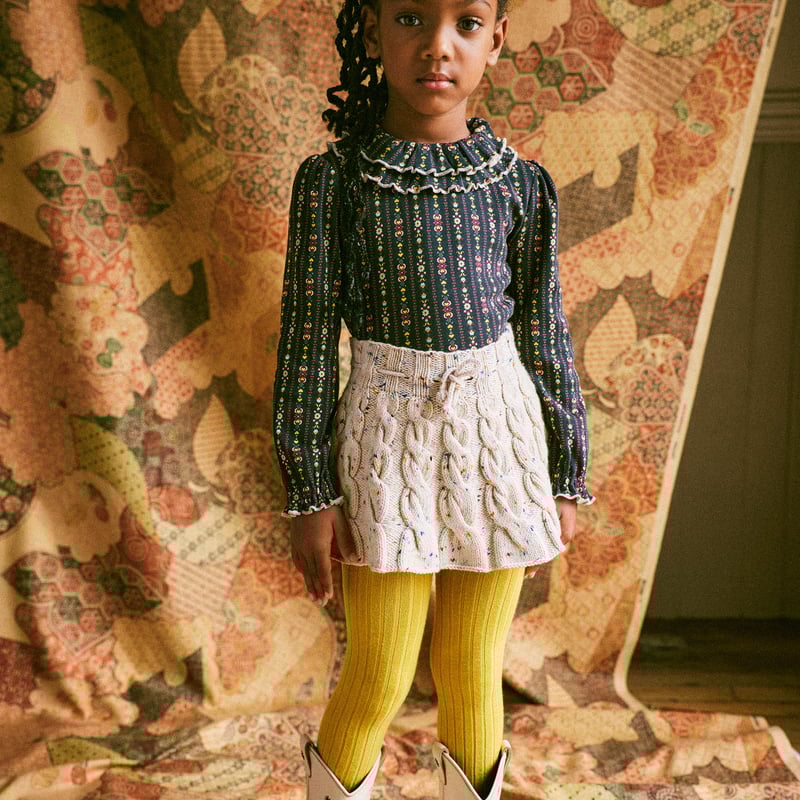 Misha&Puff】Cable Skating Skirt-112 Iris Confet Misha&Puff】Cable Skating Skirt-112 Iris Confet