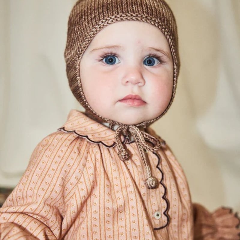 Misha&Puff】Baby Pointy Peak Hat (Affogato) | M