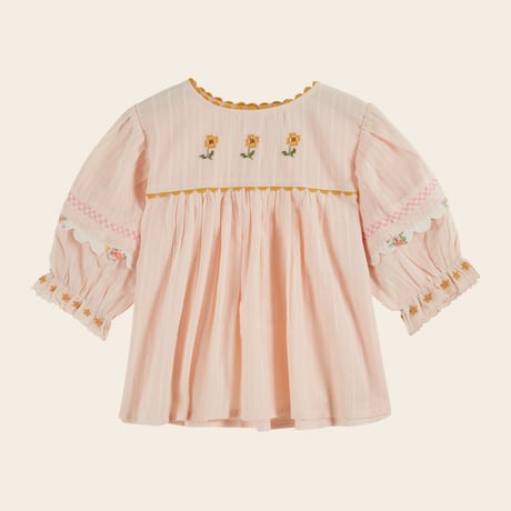 【Emile et Ida】 EMBROIDERED BLOUSE - COQUILLAGE