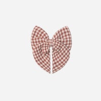【Quincy Mae】BOW || RED GINGHAM