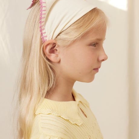 【Bebe Organic】Alba Headscarf - Patchwork Embroidery