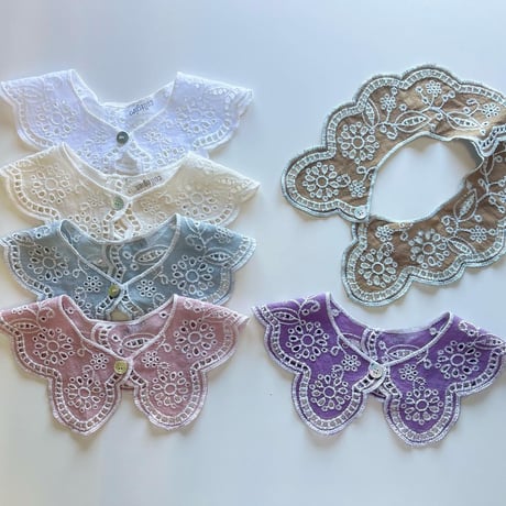 【 Collegien 】5960 Claudine- Broderie Anglaise Collar
