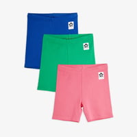 【 MINI RODINI 】Solid bike shorts 3-pack - Multi