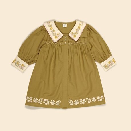 Apolina☆Penny Smock Dress-Cashew☆5-7y Apolina Penny Smock Dress - Cashew 5-7 Apolina Penny Smock Dress