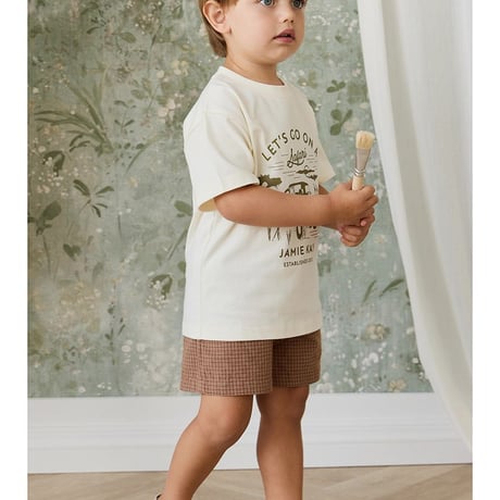 【 Jamie kay 】 JKCT262067 半袖ｻﾌｧﾘTｼｬﾂ Parchment OWHT （size 80~100）