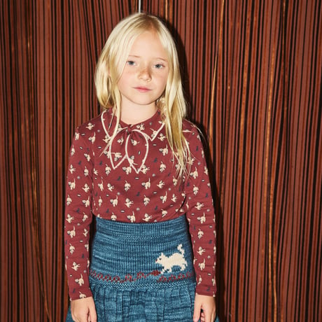 【Misha&Puff】Kitten Tangle Skirt (Blue Smoke)