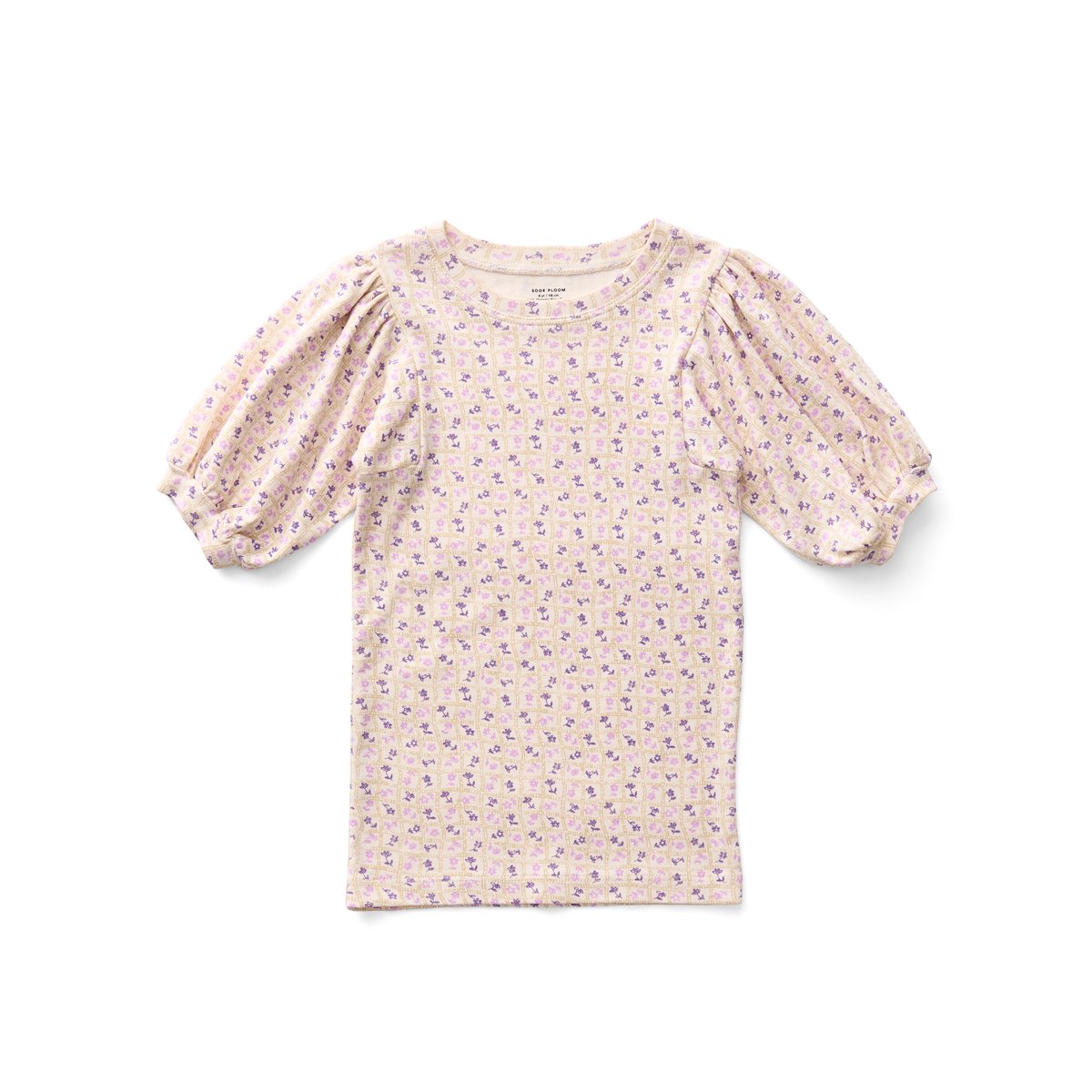 トップス soor ploom essential circle dot pouf tee SOOR PLOOM 】Balloon Tee, Flower Press Print,
