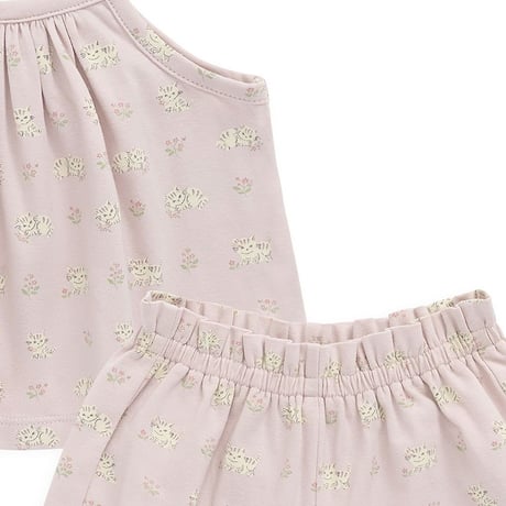 【 Jamie kay 】 JKCO262011 ｼｮｰﾄﾊﾟﾝﾂﾊﾟｼﾞｬﾏｾｯﾄMoon Floral Mauve LPNK（size 80~120）