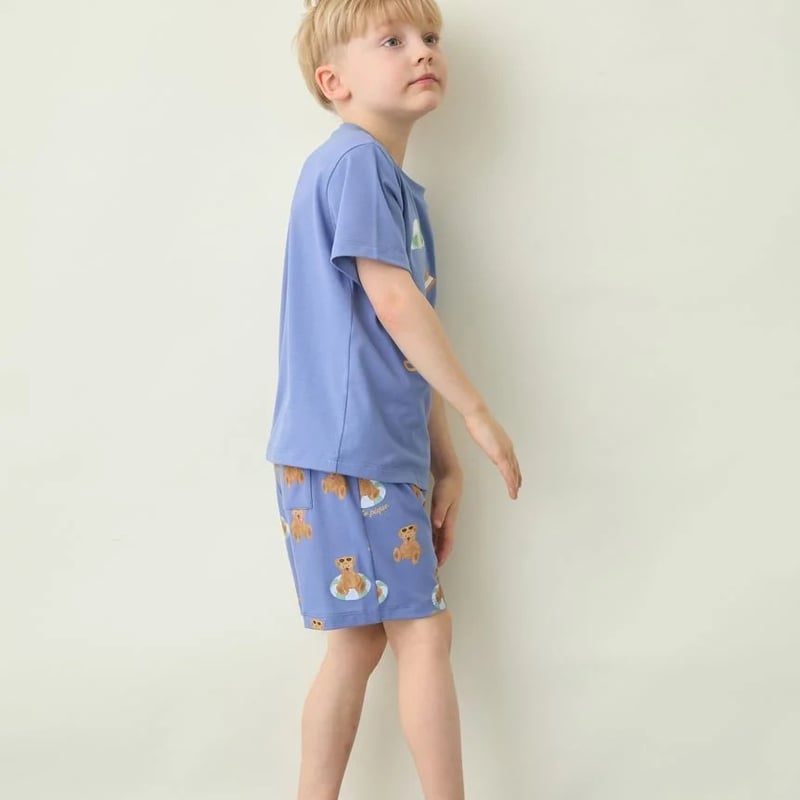 gelato pique 】 PKCT262445 KIDSｻﾏｰﾍﾞｱ柄ﾜﾝﾎﾟｲﾝﾄT