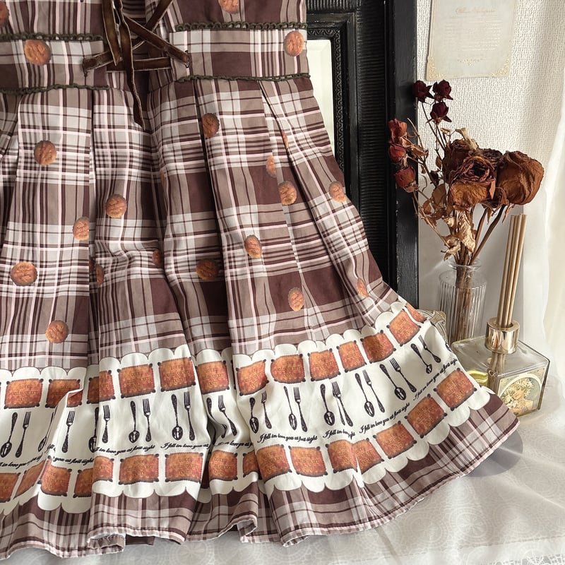 Ank Rouge ビスケット柄ワンピース