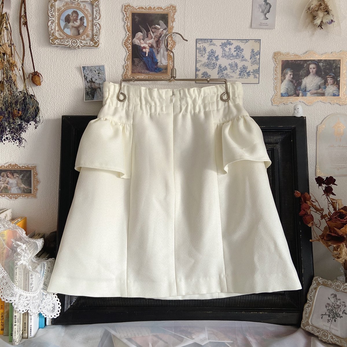 かっぴばら様 ミックスニットセットアップ ベージュ millk 物珍し 