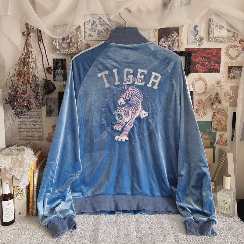 LISTEN FLAVOR ベロアタイガーチャイナブルゾン | anonymous